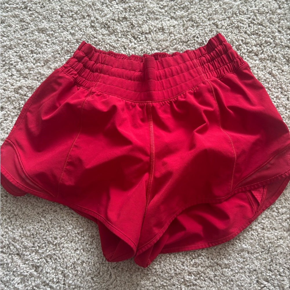 lululemon athletica Red Athletic Shorts